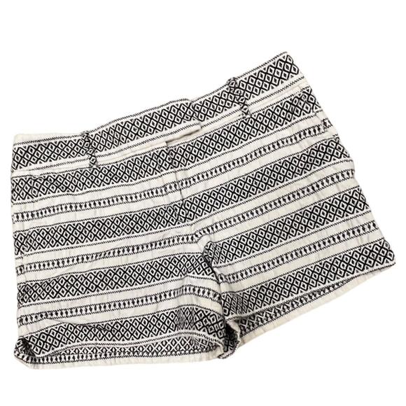 NWT LOFT The Riviera Short Black And Cream Shorts Mid Rise W/Pockets Size 10 - Picture 8 of 8
